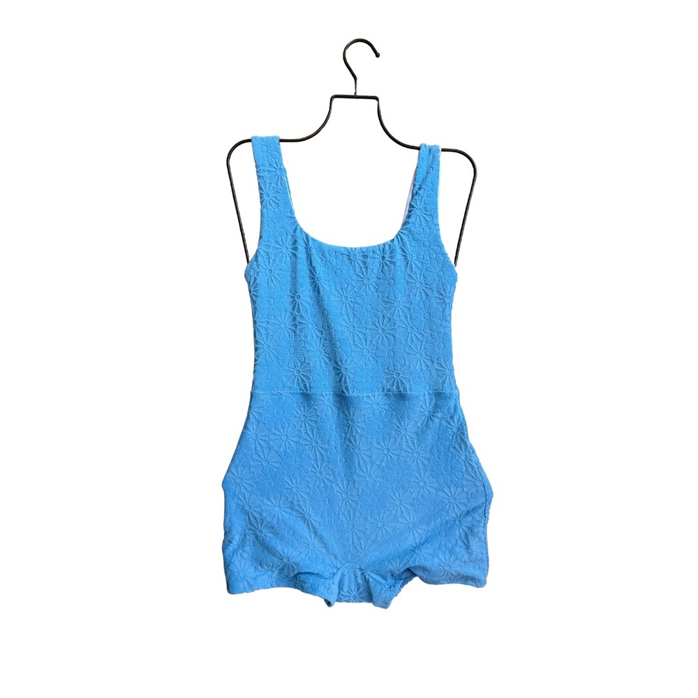 Charlee swim Marina Surf Suit blue $168 EUC Size S